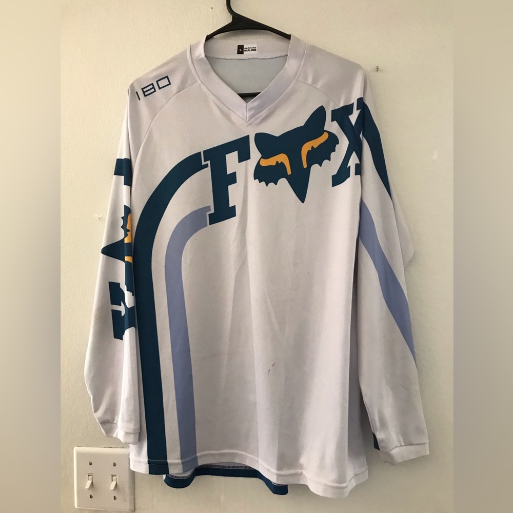 Fox 180 Replica Motocross MTB Long Sleeve Jersey Used Once Large